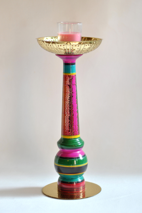 Lac Candle Stand by Sahil & Sarthak